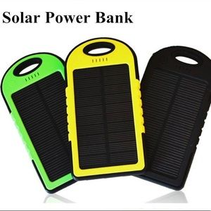 Solar portable high speed chargers 5000 mAh.